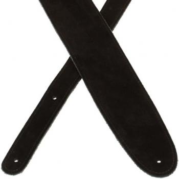 Black Suede Guitar Strap by D'Addario