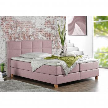 HOME AFFAIRE Boxspringbett »Casey«, 2 Härtegrade, rosa