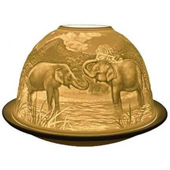 Light Glow Dome Elephant Tealight Holder