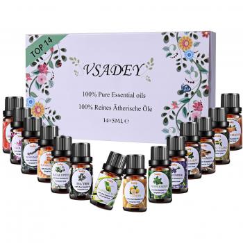 Pack Sauna & Massage VSADEY – 14 Huiles Bio pour Relaxation