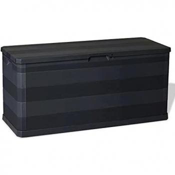 Sonata Garden Storage Box Black 46.1x17.7x22