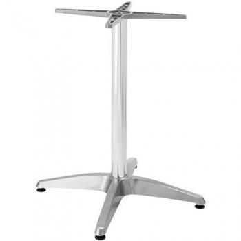 Gamba Tavolo Silver in Alluminio 72‑110 cm