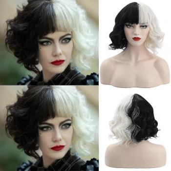 Perruque Fantaisie Bouclée Cruella De Vil