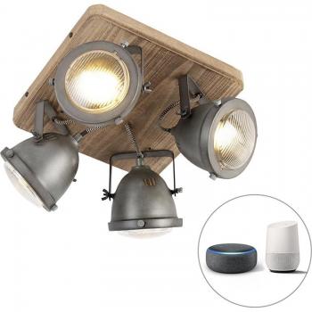 Emado Rustique Plafonnier LED 27 cm – Salon/Chambre/Cuisine/Salle à manger