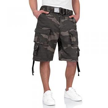 Surplus Black Camo Shorts XL 100% Baumwolle