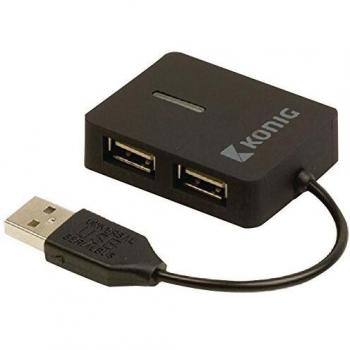 Draagbare 4-poorts USB 2.0 Hub