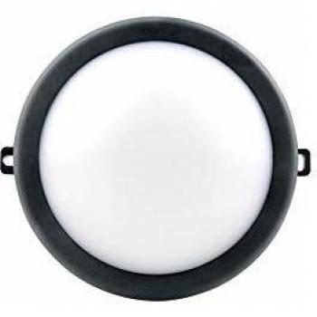 Aplique LED Exterior Redondo Negro 8W