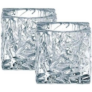 Votiv-Spiegelauszug 2er, Kristallglas, Höhe 7 cm