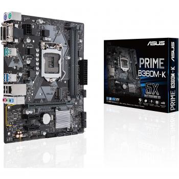 Intel LGA1151 ASUS Prime B360M‑K mATX Board