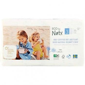 ECO by Naty Sensitive Skin Disposable Diapers, Size 3 (4-9 kg), 100 Units