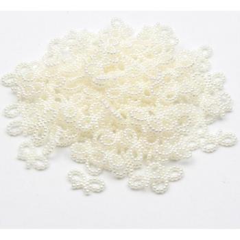50pcs Bow Tie Pearl Flatback Cabochon Craft Accessories