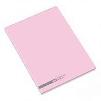 Caderno Agrafado Rosa A5 Pautado 48 Folhas Ambar School