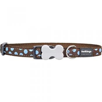 Collar Red Dingo para Perro Estilo Lunares Azules (1,2 x 20-32 cm)