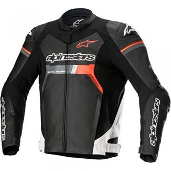 Alpinestars GP Force Giacca in pelle per moto Nero Bianco Rosso 60 (color variazione)