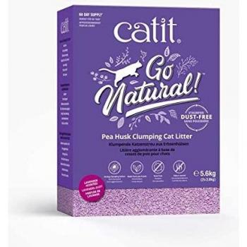 Catit Go Natural Arena Aglomerante para Gatos con Aroma a Lavanda 5,6 kg
