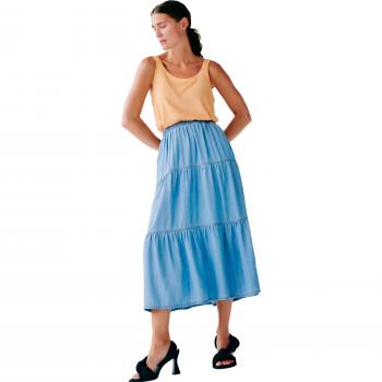 Gonna in denim lunga da donna b.young Lana 2