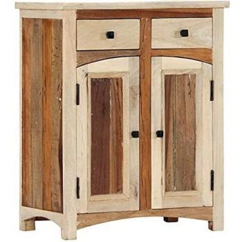 Reclaimed Wood Side Storage Cabinet 60x30x75 cm