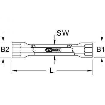 Chiave a Bussola Esagonale 14–17 mm (KS Tools)