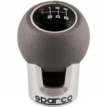 Pomo de la Palanca de Cambio Sparco Lazio Gris Cromado