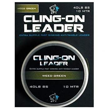 Línea de Bajo Nash Cling-On 40lb (10m) Material Sin Plomo para Carpfishing