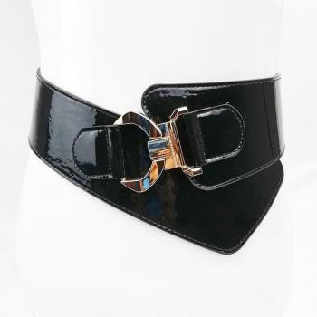 Wide Strap Crocodile Pattern Cummerbund for Women