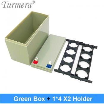 Boîte de stockage Turmera pour batteries 32650 32700 Lifepo4 avec support 1x4 12V 7Ah
