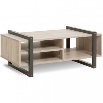 Brooklyn Table Basse Design Industriel 100x60 cm