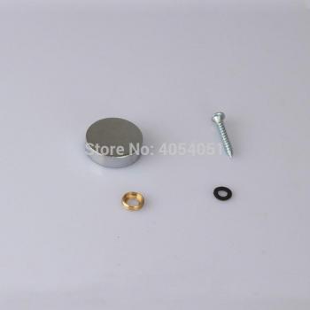 20 pcs Silver Brass Glass Decorative Nail Screws