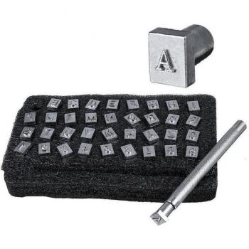 36pcs Carbon Steel Letter and Number Stamping Tools for Leather