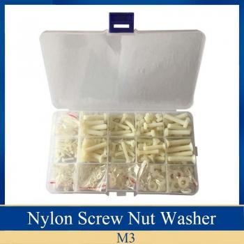 Nylon Schrauben-Set mit Unterlegscheiben M2 bis M6