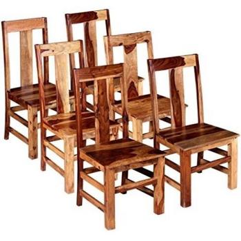 Heritage Hardwood Kitchen Chairs – 6-Pack