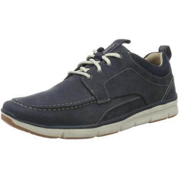 Clarks Herren Orson Bay Sneaker, Blau (Navy Nubuck), 42 EU