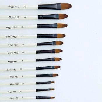 Conjunto Pintura Arte Gouache 12 Cepillos