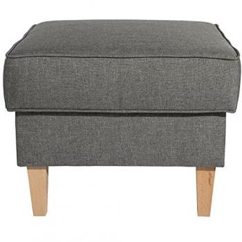 Max Winzer Polsterhocker Lorris Flachgewebe grau