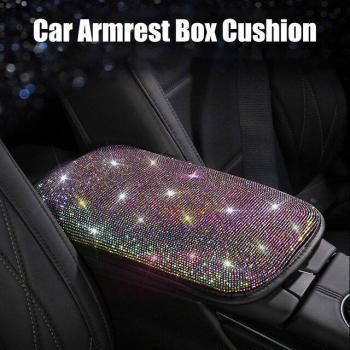 Bling Car Armrest Cover with Rhinestones