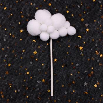 Birthday Cake Topper with Multicolor Balls