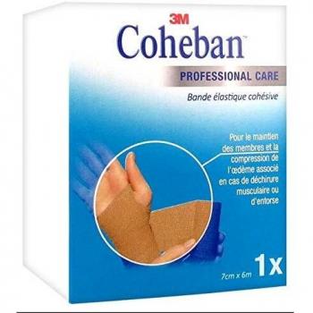 M Coheban 3m x 7cm Bande de Contention Cohésive Élastique Force 1
