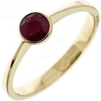 Rubin‑Glanz Ring 333 Gold (Gelbgold) für Damen, 58 mm
