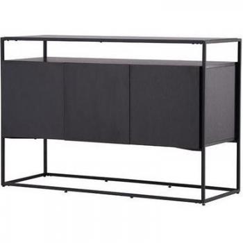 Buffet de salon Kingsport 3 portes – couleur noire
