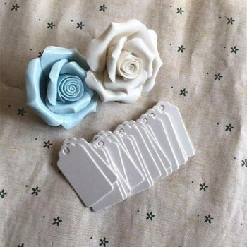 Handcrafted Scalloped Blank Kraft Tags – 2x4 cm, 1,000 Pieces for DIY Accessories