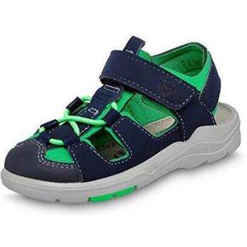 RICOSTA Baby Boys Nautic Sandals, Neon Green Blue, 4.5 UK Child