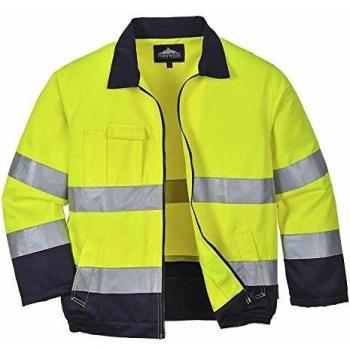 Portwest Madrid Hi-Vis Jacket, Size: S, Colour: Yellow/Navy