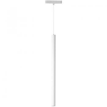 Lindby sospensione LED Lumaro, bianco, Ø 3 cm, alluminio, 48 V