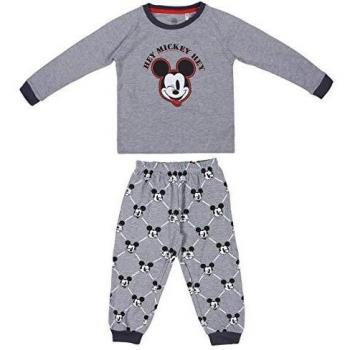 Pijama Infantil Largo Mickey Gris, 5 Años
