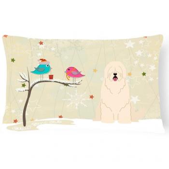 Carolines Treasures BB2496PW1216 Between Friends South Russian Sheepdog Canvas Fabric Decorative Pillow