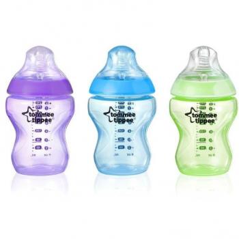 Tommee Tippee Closer to Nature Colour My World Bottle 260ml, Blue