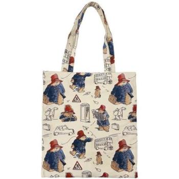 Flat Beige Paddington Bear Signare Tote