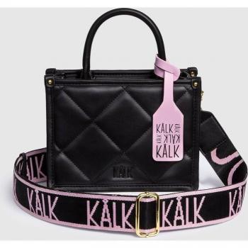 Kalk Bolso Bandolera Mid Tote Bag Negro