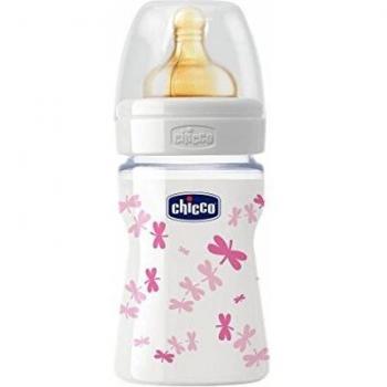 Chicco Biberon Flusso Normale 7081011 Caucciù Farfalla 150 ml