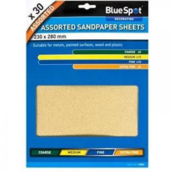 Blue Spot 19850 Sandpaper Assorted Grits